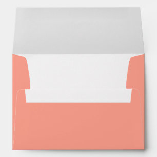 Enveloppe Flamant rose rose de corail 5x7 7x5