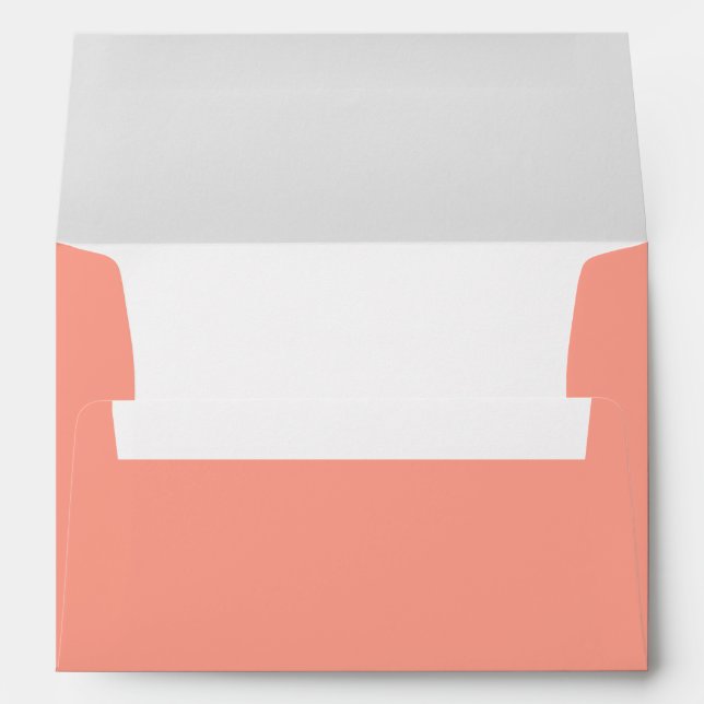 Enveloppe Flamant rose rose de corail 5x7 7x5 (Dos (Bas))
