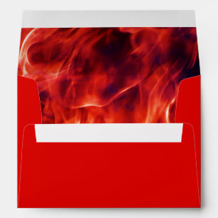 Enveloppe Flammes rouges du service des pompiers