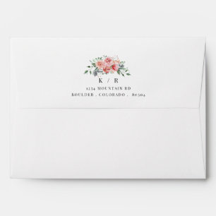 Enveloppe Fleur de minuit Floral mariage pré-adressé