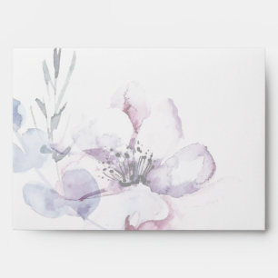 Enveloppe Fleur de pommier à l'aquarelle pâle