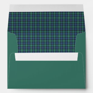 Enveloppe Fleur d'Écosse Tartan Écossais