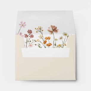 Enveloppe Fleur sauvage Boho Graduation Floral