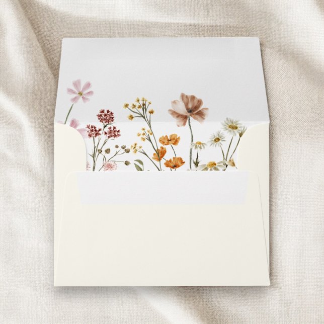 Enveloppe Fleur sauvage en Fleur Mariage Jardin en terre cui (Créateur téléchargé)