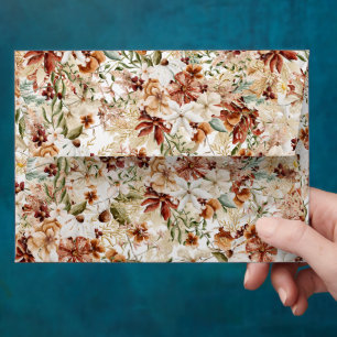 Enveloppe fleur sauvage Floral Mariage