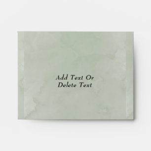 Enveloppe Fleur sauvage Mariage Sage Green Dusty