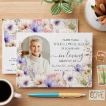 Fleur sauvage Memorial Funeral Arch Photo Seed Pac