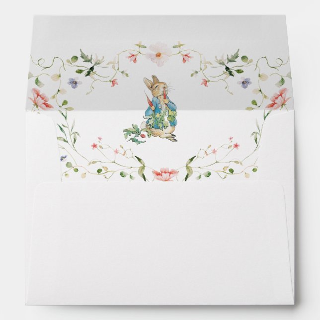 Enveloppe Fleur sauvage Peter le lapin (Dos (Bas))