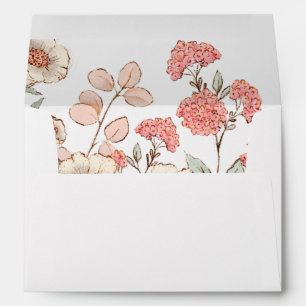Enveloppe Fleurie Jolie Mignonne Anniversaire