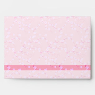 Enveloppe Fleurs de Cerisier Roses et Blanches