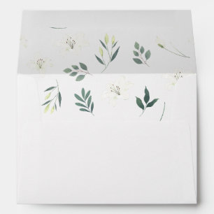 Enveloppe Fleurs de lis blancs
