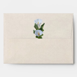 Enveloppe Fleurs de lys calla Floral élégant Mariage de mari