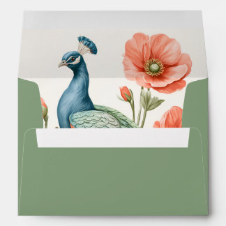 Enveloppe Fleurs de mariage vintage | Élégante correspondanc