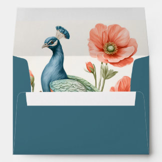 Enveloppe Fleurs de mariage vintage | Élégante correspondanc