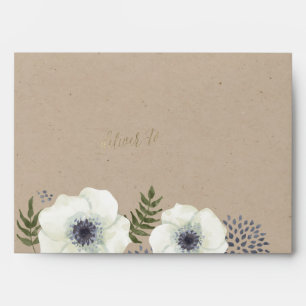 Enveloppe Fleurs de nuit d'été épousant l'enveloppe
