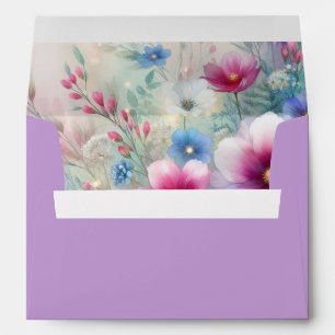Enveloppe Fleurs de printemps rayonnantes