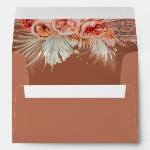 Enveloppe Fleurs de rouille en terre cuite et laiton de Pamp