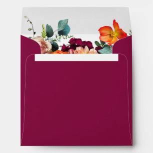 Enveloppe Fleurs d'été colorées