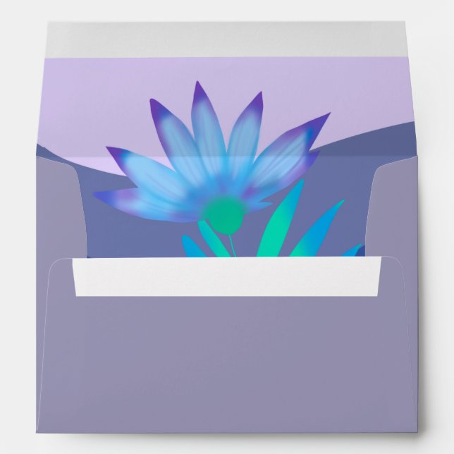 Enveloppe Fleurs du désert (Dos (Bas))