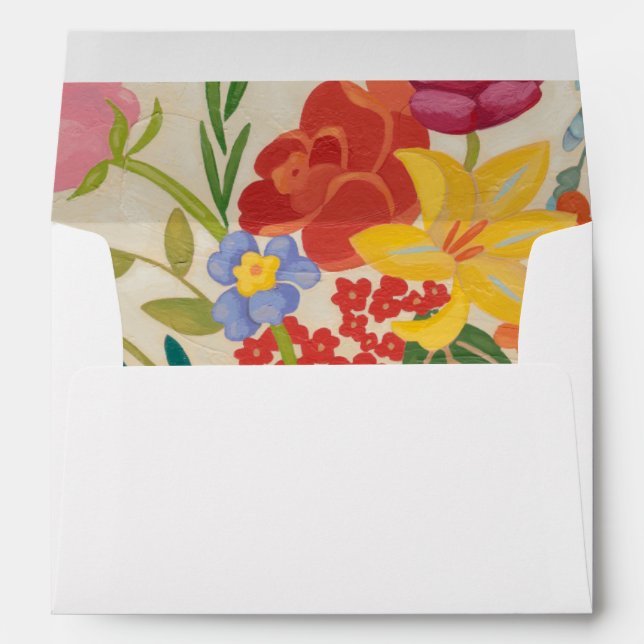 Enveloppe Fleurs printanières I (Dos (Bas))