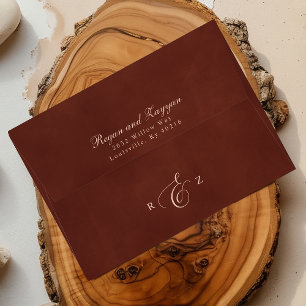 Enveloppe Fleurs Rustiques De Terracotta Et Mariage De Pampa