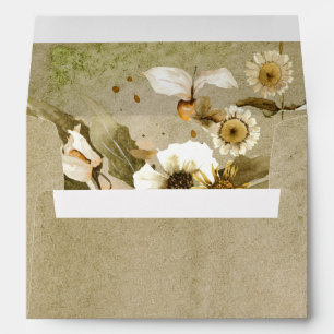 Enveloppe Fleurs sauvages d'été et Mariage de marguerites