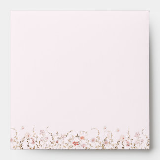 Enveloppe Fleurs sauvages rustiques Floral Boho Campagne Env