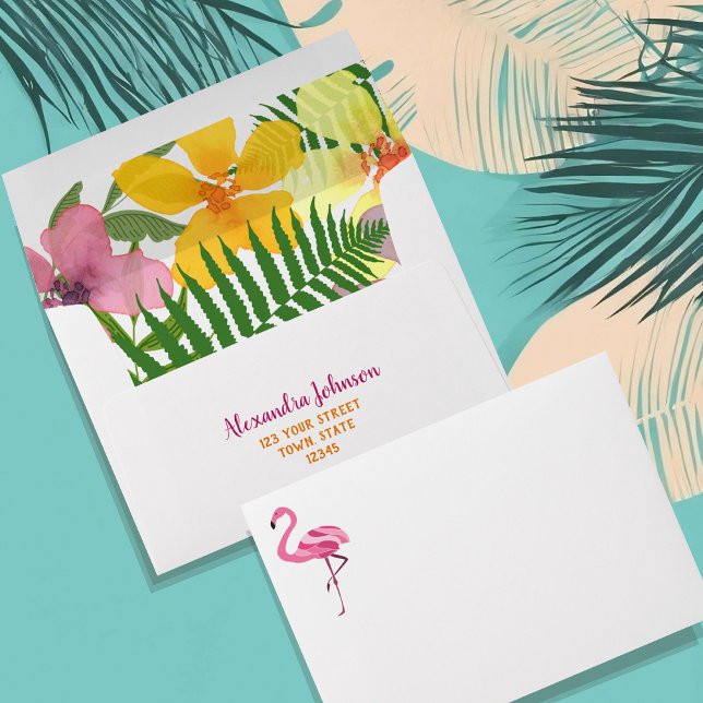 Enveloppe Fleurs tropicales Luau (Créateur téléchargé)