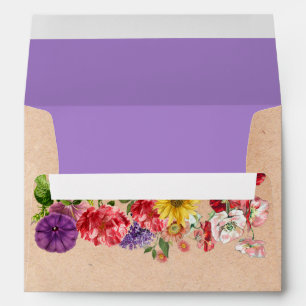 Enveloppe Fleurs Vintage 2