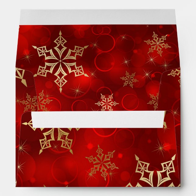 Enveloppe Flocon de neige (Dos (Bas))