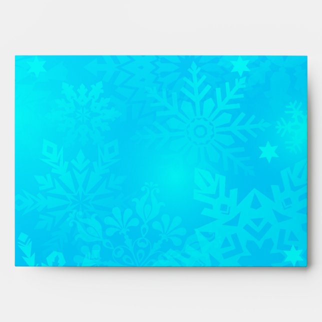 Enveloppe Flocons de neige congelés (Devant)