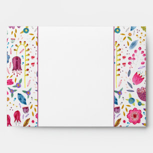Enveloppe Floral botanique
