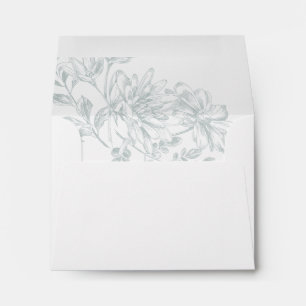 Enveloppe Floral Chic Sage Green RSVP Mariage