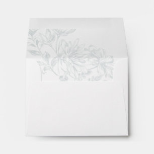 Enveloppe Floral Chic Sage Vert RSVP Mariage