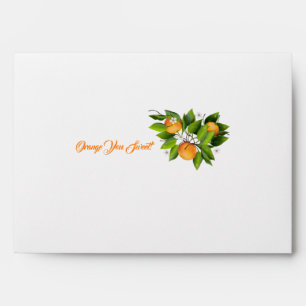 Enveloppe Floral d'agrumes d'orange