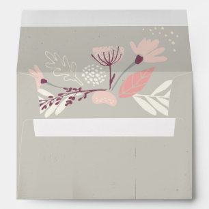 ENVELOPPE Floral Girl Bunny Baptism LDS