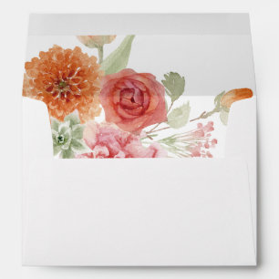 Enveloppe Floral multicolore d'été 2