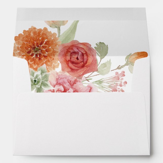 Enveloppe Floral multicolore d'été 2 (Dos (Bas))