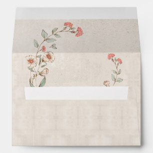 Enveloppe Floral Nom personnalisé Plutôt