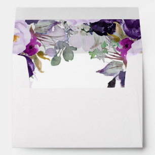 Enveloppe Floral pourpre