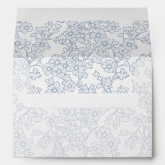 Enveloppe Floral Trellis Gray - White