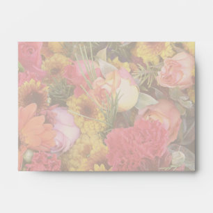 Enveloppe florale assortie