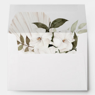 Enveloppe florale Boho blanc
