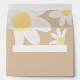 Enveloppe florale Boho Daisy