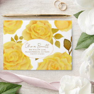 Enveloppe florale de charme délicate