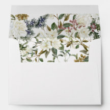 Enveloppe florale de printemps et d'hiver