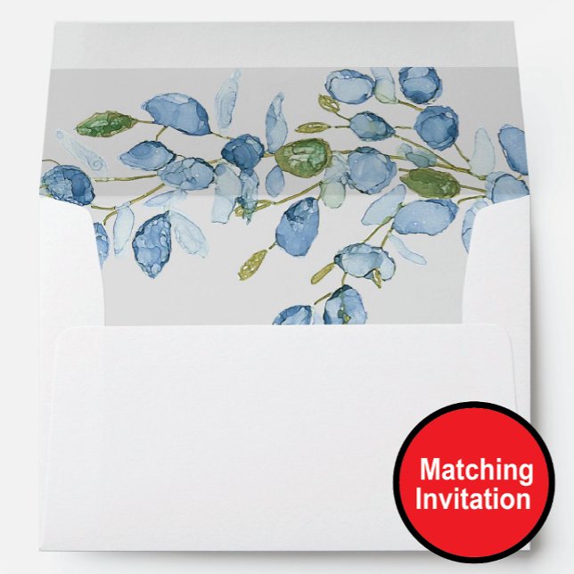 Enveloppe florale doublée d'aquarelle (Créateur téléchargé)