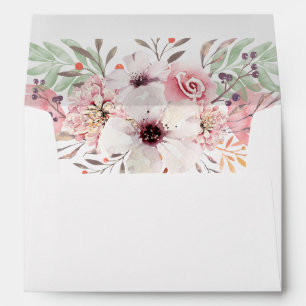 Enveloppe florale du mariage 5x7 de pays
