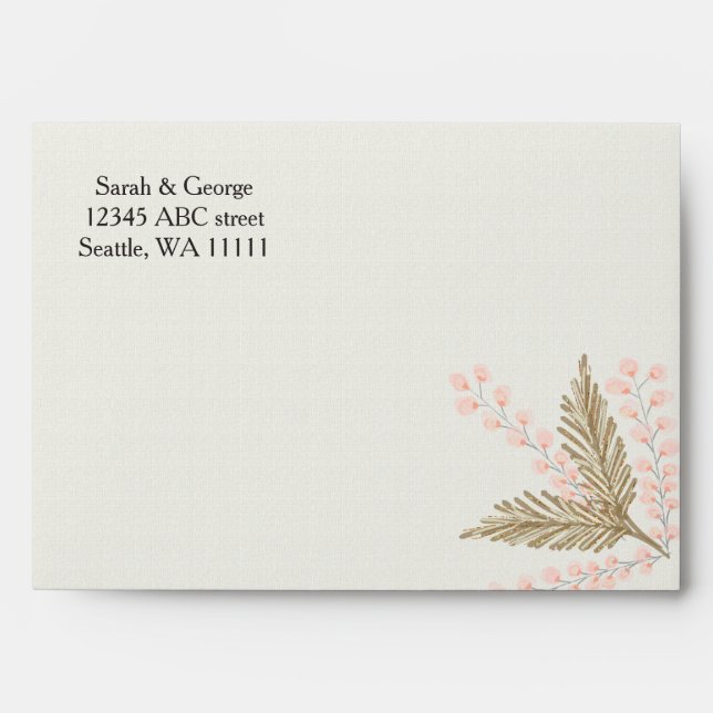 enveloppe florale en ivoire (Devant)