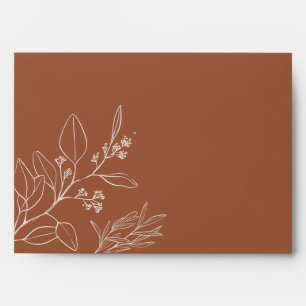Enveloppe florale en terre cuite